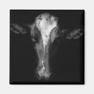 Betriebe B&W Kuhkuh Kopf Shot Magnet