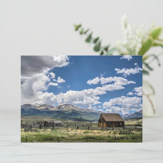 Betriebe | Bauernhof Unterhalb des Colorado Dankeskarte (Stehend Vorderseite)