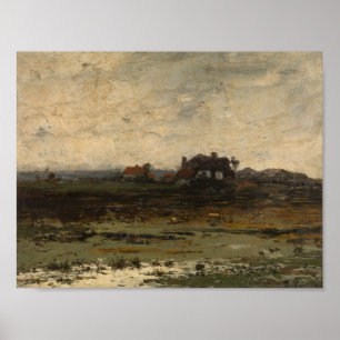Betriebe bei Sunset Jean Pierre Francois Lamorinie Poster