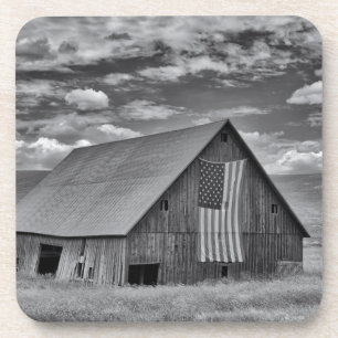 Betriebe   BW American Flag Stall Scene Getränkeuntersetzer