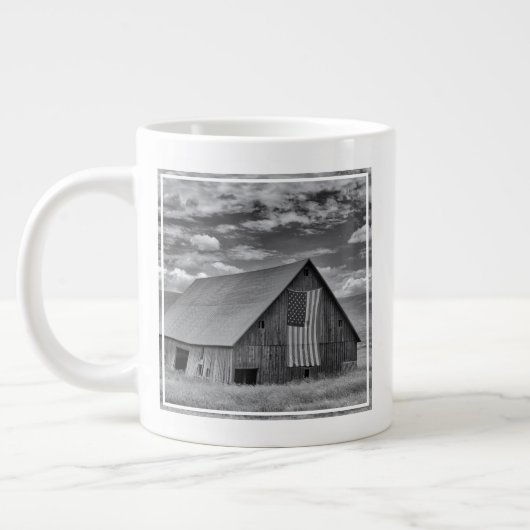 Betriebe | BW American Flag Stall Scene Jumbo-Tasse (Links)