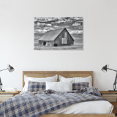Betriebe | BW American Flag Stall Scene Leinwanddruck (Insitu (Schlafzimmer))