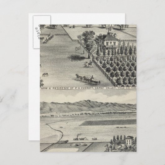 Betriebe, Capay Valley, Madison Postkarte (Vorne/Hinten)