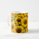 Betriebe | Ein Sonnenblumenfeld Kaffeetasse (Vorderseite Links)