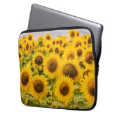 Betriebe | Ein Sonnenblumenfeld Laptopschutzhülle (Vorderseite Links)