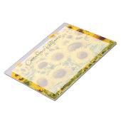 Betriebe | Ein Sonnenblumenfeld Notizblock (angewinkelt)