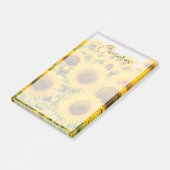 Betriebe | Ein Sonnenblumenfeld Post-it Klebezettel (angewinkelt)