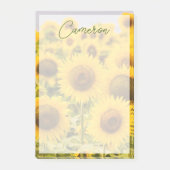 Betriebe | Ein Sonnenblumenfeld Post-it Klebezettel (Vorderseite)