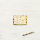 Betriebe | Ein Sonnenblumenfeld Post-it Klebezettel (Auf Schreibtisch)