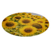 Betriebe | Ein Sonnenblumenfeld Schneidebrett (Ecke)