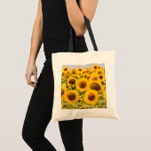 Betriebe | Ein Sonnenblumenfeld Tragetasche (Vorderseite (Produkt))