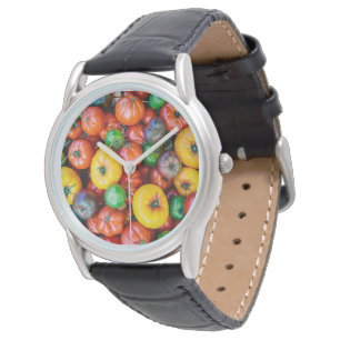 Betriebe Farbige Tomatenernte Armbanduhr