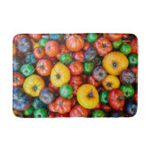 Betriebe | Farbige Tomatenernte Badematte (Vorderseite)