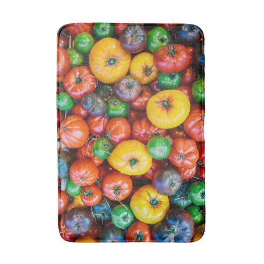 Betriebe | Farbige Tomatenernte Badematte (Vorderseite Vertikal)