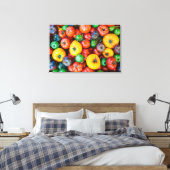 Betriebe | Farbige Tomatenernte Leinwanddruck (Insitu (Schlafzimmer))