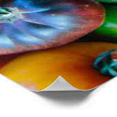 Betriebe | Farbige Tomatenernte Poster (Ecke)