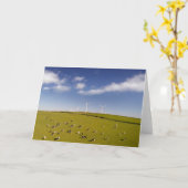 Betriebe | Kühe in der Nähe der Windmühle Karte (Gelbe Blume)