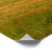 Betriebe | Red Barns Near Hay Bales Poster (Ecke)