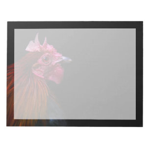 Betriebe   Rooster Head Shoot Notizblock