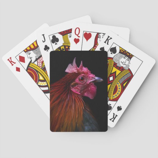 Betriebe | Rooster Head Shoot Spielkarten (Rückseite)