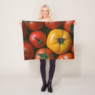 Betriebe   Rote und gelbe Tomaten/Paradeiser Fleecedecke