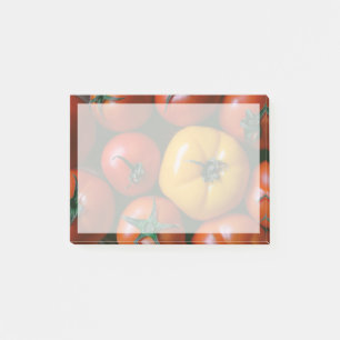 Betriebe   Rote und gelbe Tomaten/Paradeiser Post-it Klebezettel
