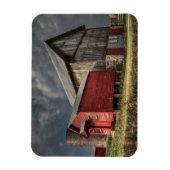 Betriebe | Roter Holzstall in Michigan Magnet (Vertikal)