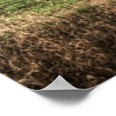 Betriebe | Roter Holzstall in Michigan Poster (Ecke)