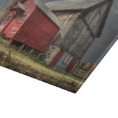 Betriebe | Roter Holzstall in Michigan Schneidebrett (Ecke)