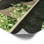 Betriebe | Roter Stall mit amerikanischer Flagge Poster (Ecke)