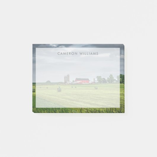 Betriebe | Roter Stall & Silo im Frühjahr Post-it Klebezettel (Vorderseite)