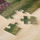 Betriebe | Rustikaler roter Stall mit amerikanisch Puzzle (Seite)