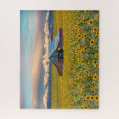 Betriebe | Sonnenblumenfeld Puzzle (Vertikal)