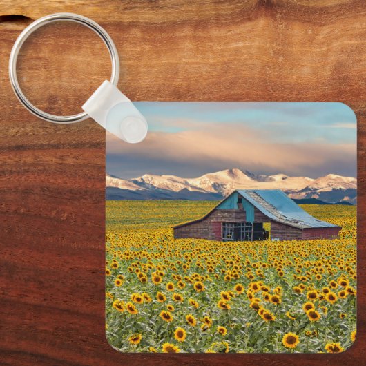 Betriebe | Sonnenblumenfeld Schlüsselanhänger (Vorderseite)
