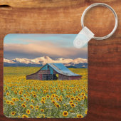 Betriebe | Sonnenblumenfeld Schlüsselanhänger (Rückseite)