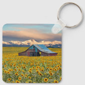 Betriebe | Sonnenblumenfeld Schlüsselanhänger (Rückseite)