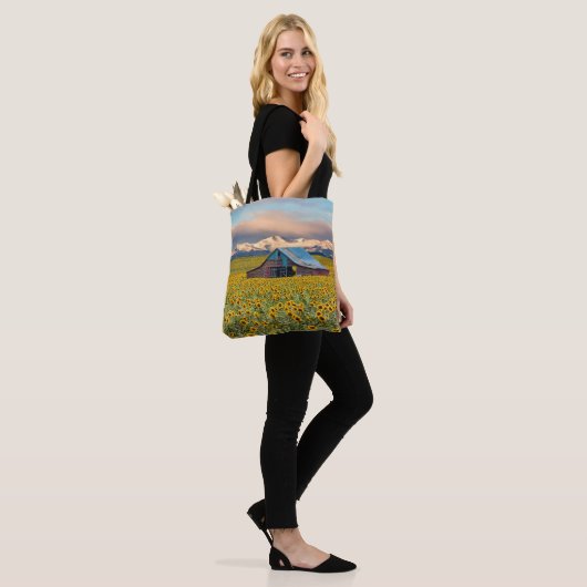 Betriebe | Sonnenblumenfeld Tasche (Am Model)