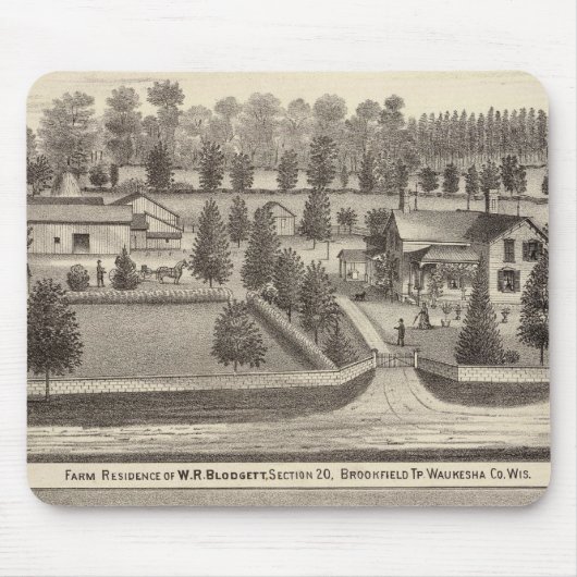 Betriebe und Wohnungen von WR Blodgett & GC Daubne Mousepad (Vorne)