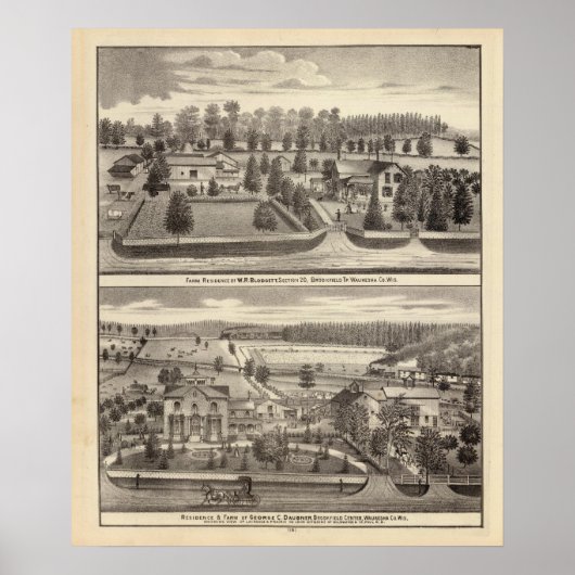 Betriebe und Wohnungen von WR Blodgett & GC Daubne Poster (Vorne)