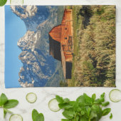 Betriebe | von schneebedeckten Bergen beschatteter Geschirrtuch (Gefaltet)