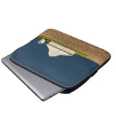 Betriebe | Weißer Stall & Silo Laptopschutzhülle (Vorne Knopf)