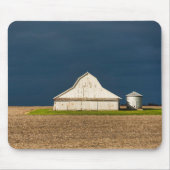 Betriebe | Weißer Stall & Silo Mousepad (Vorne)