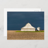 Betriebe | Weißer Stall & Silo Postkarte (Vorne/Hinten)