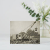 BETRIEBENDER Kranmotor mit Shovel im Nordwesten 12 Postkarte (Stehend Vorderseite)
