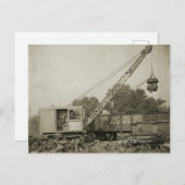 BETRIEBENDER Kranmotor mit Shovel im Nordwesten 12 Postkarte (Vorne/Hinten)