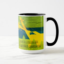 BETRIEBENE KRANE-SCHUHWOLLE VINTAG ART TASSE