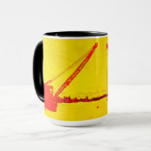 BETRIEBENER KRANENBETREIBER EISKUNST TASSE (Vorderseite Links)