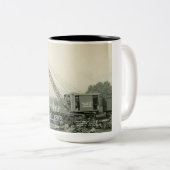 BETRIEBENER Kranmotor mit Kranantrieb im Nordweste Zweifarbige Tasse (VorderseiteRechts)