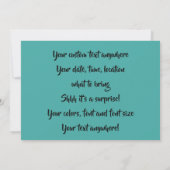 BETRIEBSBETREIBER DES BETRIEBS DES BETRIEBS EINLADUNG (Rückseite)