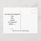 BETRIEBSBETREIBER-PARTY EINLADUNGSPOSTKARTE (Rückseite)